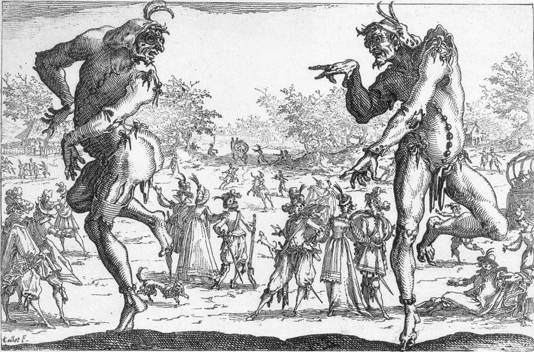 Callot Jacques The Two Pantaloons 1616
